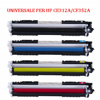 Toner Universale per HP CE312A CF352A CANON 729 GIALLO...
