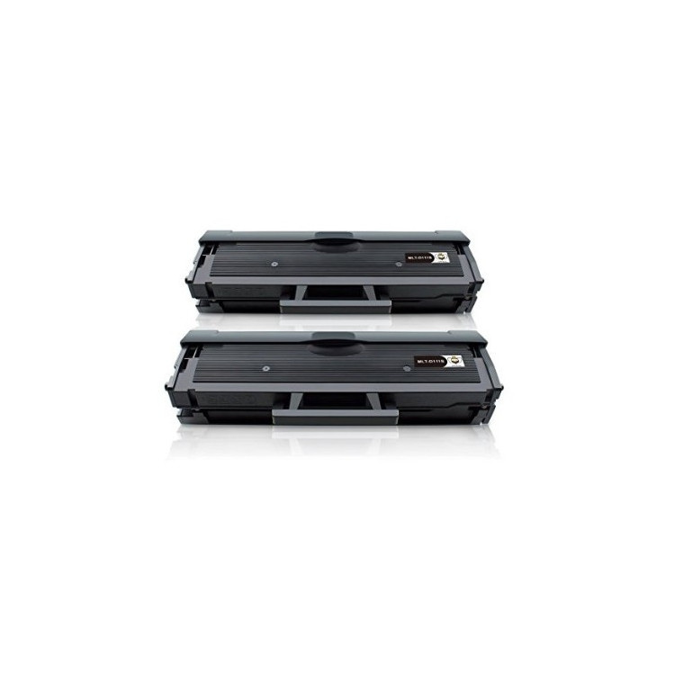 CHIP AGGIORNATO Kit 2 toner compatibile per Samsung D111L