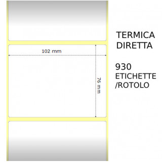 Termica diretta Etichette permanente per ZEBRA 102mm*76mm...